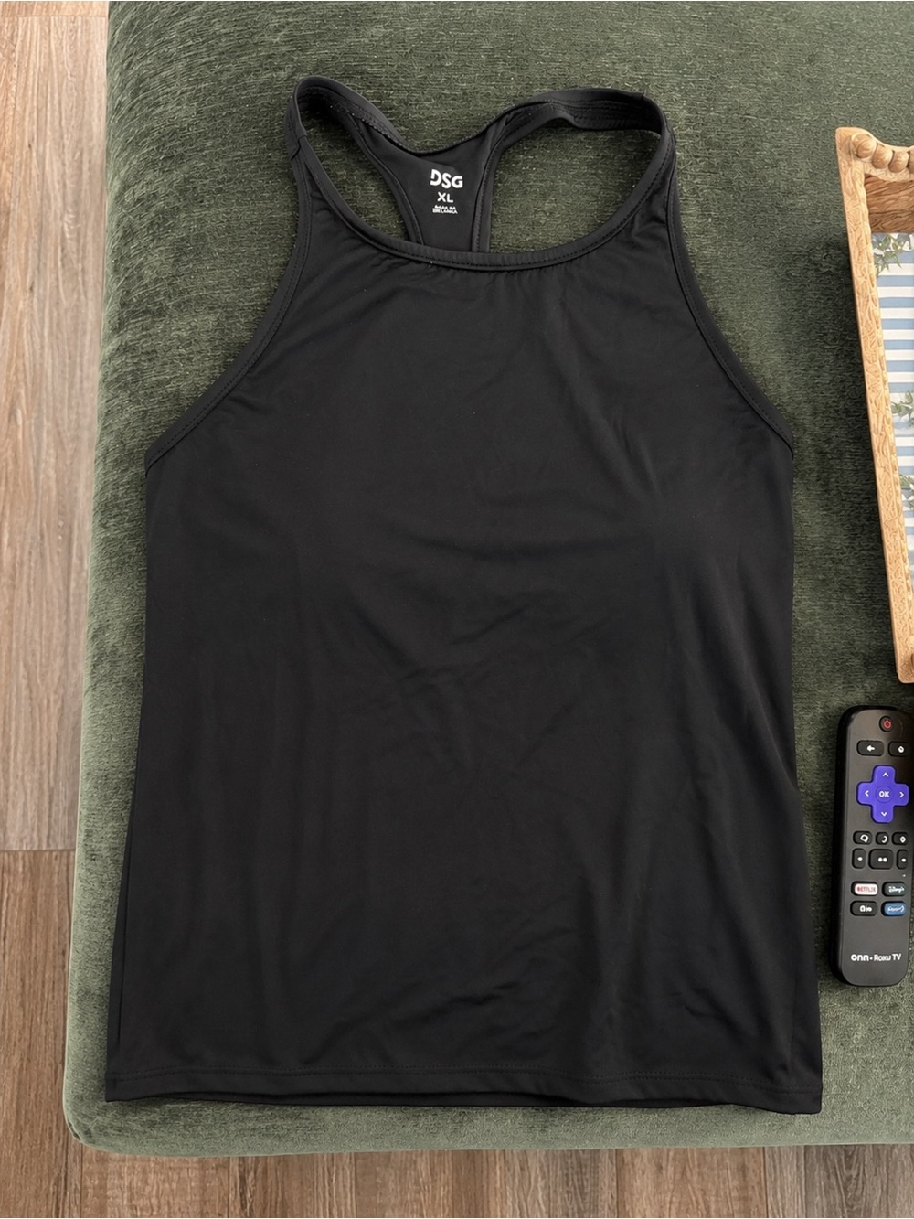 DSG Black High-Neck Racerback Tank
